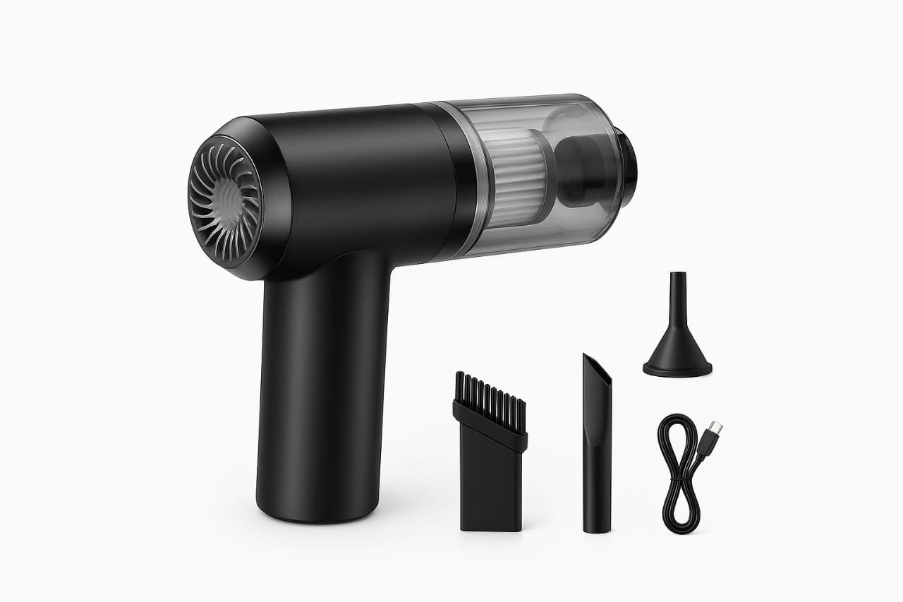 TurboClean Pro™ – Portable Mini Vacuum & Air Blower